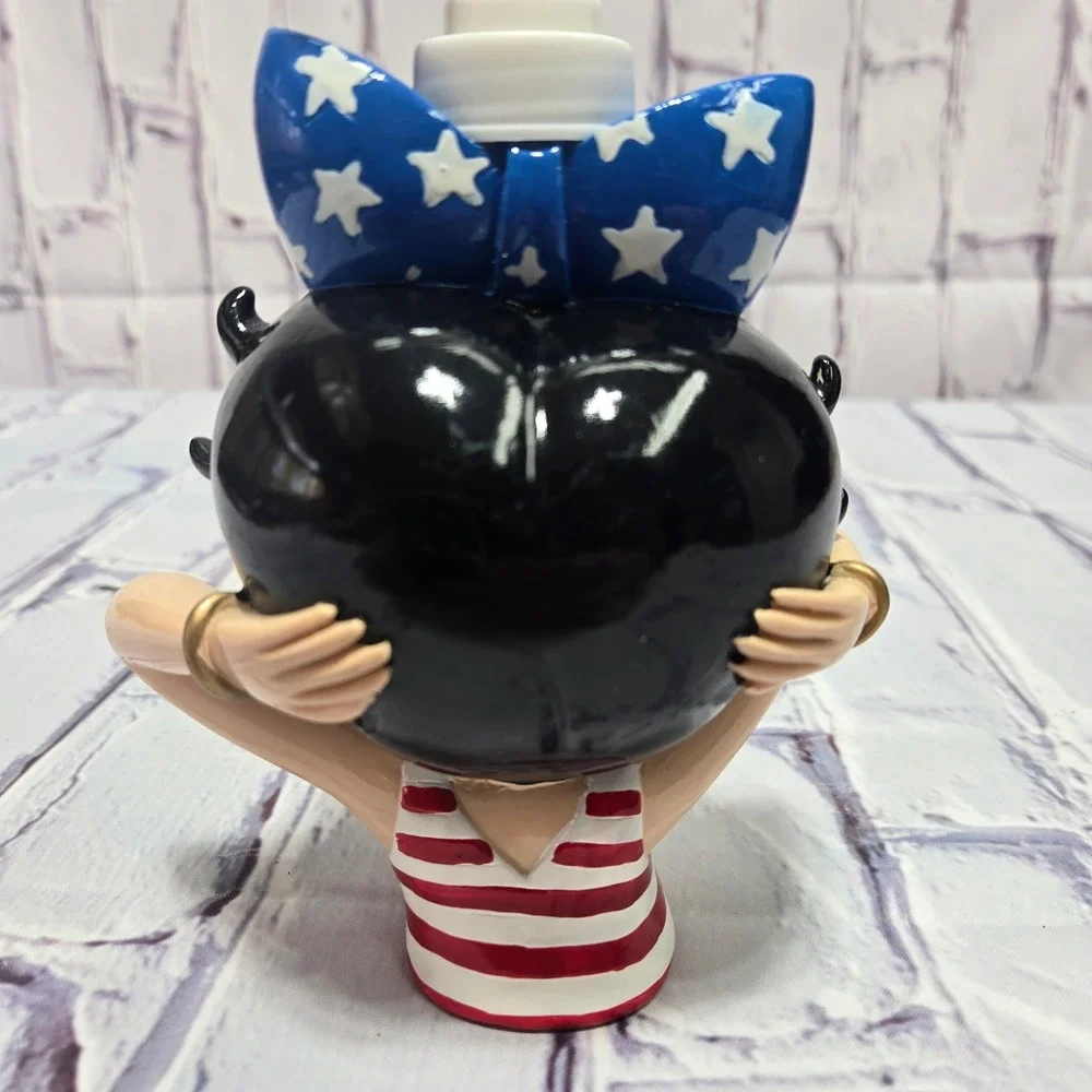 Betty Boop‎ Red White Striped Swimsuit Blue Star Bow Liquid Soap Dispenser Pump
